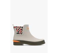 BARBOUR Abbeyfield Packable Mist Inky Leopard Print Ankle Wellingtons