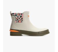 BARBOUR Abbeyfield Packable Mist Inky Leopard Print Ankle Wellingtons