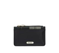 Barbour Alder tartan-panel leather wallet - Black OS