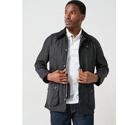 Barbour Men's Ashby Wax Jacket, Black/Classic 2, M