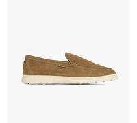 Barbour Barbour CARTY Mens Loafer Shoes Taupe Suede - UK 10 - Taupe