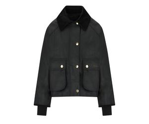 BARBOUR BEADNELL WAX BLACK CROPPED JACKET 14 UK