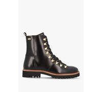BARBOUR Blake Black Leather Hiker Boots Size: 36, Colour: Black Leathe