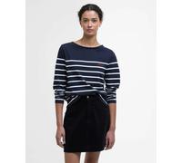 Barbour Bradley Womens Long Sleeve Striped Top - Navy Stripe - Navy Stripe - UK10 EU38 US6
