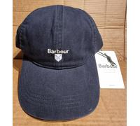 Barbour Cascade Embroidered Logo Baseball Cap in Navy Washed Blue, Onesize - New
