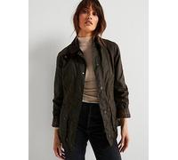 Barbour Women's Beadnell Waxed Jacket - Olive - Size: UK10