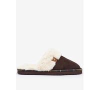 Barbour Claudia Mule Slippers - Brown, Brown, Size 8, Women Brown