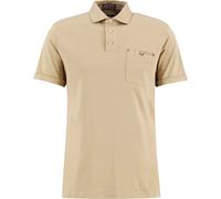 Barbour - Cotton interlock Polo shirt - Premium Corpatch Tailored Polo Shirt Washed Stone for Men - Size S - Brown Brown S