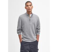 Barbour Cotton Mens Half Zip Jumper - Grey Marl - Grey Marl - L