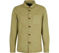 Barbour - Cotton twill overshirt - Regular Washed Overshirt Bleached Olive for Men - Size L - Khaki Khaki L