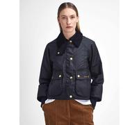 Barbour Cropped Beadnell Womens Wax Jacket - Black/Classic - Black/Classic - UK14 EU42 US10