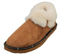 Barbour Women's Eloise Bootie Slipper in Brown, Size 5, Microfibre | Charlies