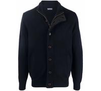 Barbour Essential button-up elbow-patch cardigan - Blue S-M-L-XL-XXL