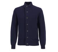Men's Barbour Patch Buttoned Full-Zip Mens Knit - Navy - Size: L