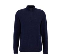 Barbour Tisbury Navy Wool Half Zip Sweatshirt (Colour : Blue Size : Large)