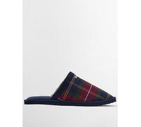 Barbour Everitt Mule Faux Suede Slippers, Navy, Size 6, Men Navy