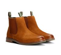 Barbour Farsley Leather Men's Dark Tan Chelsea Boots UK 6