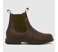 Barbour Hale Chelsea Boots in Dark Brown UK 7 (EU 41)