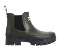 Barbour Halton Womens Chelsea Wellies - Olive Cotton - Size UK 3