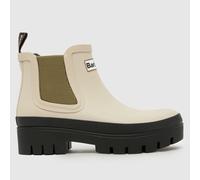 Barbour Halton Wellington Boots in Off-White UK 5 (EU 38)