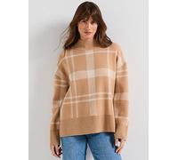 Barbour Harriet Knitted Jumper, Beige, Size 8, Women Beige