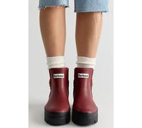 Barbour Hepburn Ankle Wellington Boots Shoe at Free People in Cranberry Red, Size: US 9 - female