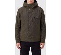 BARBOUR Hooded Waxed Cotton Jacket with Patch Pockets - Size: L - male
