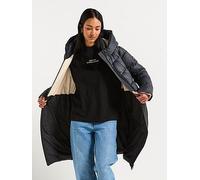 Barbour International BIntl Longline Olivios Puffer Jacket, Black, Size 18, Women Black