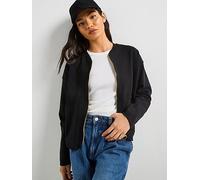 Barbour International Clara Sweat Bomber Jacket, Black, Size 16, Women Black