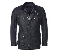 Men's Barbour International Men's Navy Tourer Duke Wax Jacket - Black - Size: 40/Regular