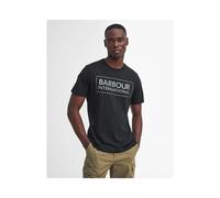 Barbour International Essential Large Logo Mens T-Shirt - Black/Pewter - Black/Pewter - XXL