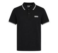 Barbour International Evan Polo Shirt, Tipped Design, Black (UK, Alpha, L, Regular, Regular, Black)