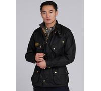 Barbour International International Original Belted Wax Jacket, Black, Size 36, Men Black