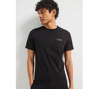 Barbour International International Small Logo Short Sleeve Top, Black, Size M, Men Black