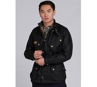 Barbour International Original Wax Jacket, Black, Size 38, Men Black