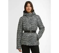 Barbour International Printed Jada Womens Puffer Jacket - Snow Leopard Print - Snow Leopard Print - UK8 EU36 US4