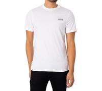 Barbour International Small Logo T-Shirt White/Black (UK, Alpha, L, Regular, Regular, White/Black)