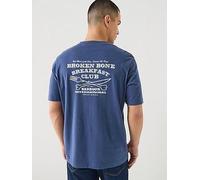 Barbour International Staithes Graphic Relaxed T-Shirt, Blue, Size L, Men Blue