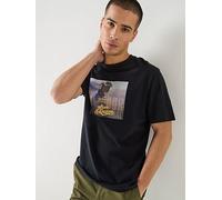 Barbour International Steve Mcqueen Photographic Relaxed T-Shirt, Black, Size M, Men Black