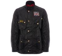 Barbour International Union Jack Wax Jacket - Black L L