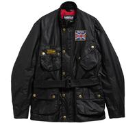 Barbour International Union Jack Wax Jacket - Black XL XL