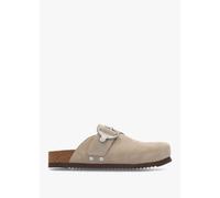 BARBOUR Kyra Taupe Closed Toe Sandals Size: 8, Colour: Taupe Suede
