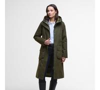 Barbour Ladies Bamburgh Waterproof Jacket - Olive - Size: UK8