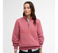 Barbour Ladies Cynthia Half Zip Sweatshirt - Pink - Size: UK14