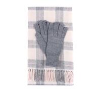 Barbour Ladies Wool Tartan Scarf & Glove Set - Pink
