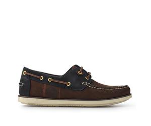 Barbour Leather Slip-On Boat Shoes - Size