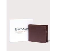 Barbour Lifestyle Mens Colwell Leather Billfold Wallet - Colour: BK52 Brown/Classic - Size: One Size