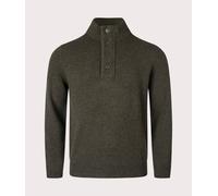 Barbour Lifestyle Mens Essential Patch Quarter Zip Knitted Jumper - Colour: GN73 Seaweed - Size: Large