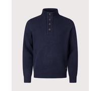 Barbour Lifestyle Mens Essential Patch Quarter Zip Knitted Jumper - Colour: NY91 Navy - Size: XL