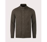 Men's Barbour Patch Buttoned Full-Zip Mens Knit - Green - Size: XL